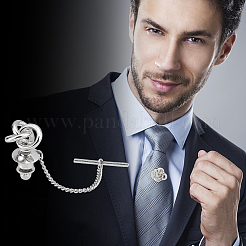 2шт латунный клатч в форме узла&nbsp;FIND-FG0001-68P