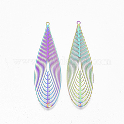 Ионное покрытие(ip) 304 нержавеющая сталь филигранные большие подвески&nbsp;X-STAS-S108-80