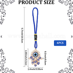 4шт сплав эмали кулон украшения HJEW-CP00031