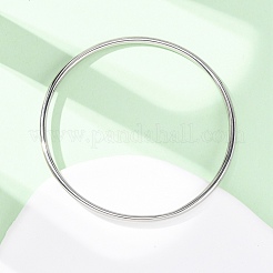 201 простой браслет из нержавеющей стали для женщин BJEW-B150-07P