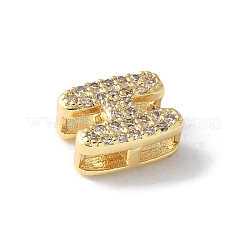 Латунные микро-паве прозрачные кубические цирконии начальные многорядные звенья KK-S520-01G-08