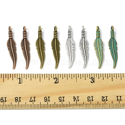 60 шт. 4 цвета подвески из сплава в тибетском стиле&nbsp;TIBEP-FS0001-18