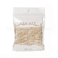 Латунные цепи с круглым звеном из бисера CHC-C026-13