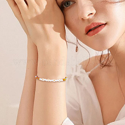 3 нити стеклянных бусин миллефиори ручной работы LAMP-NB0001-96