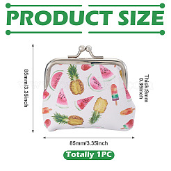 Carteras de piel sintética con estampado de frutas&nbsp;AJEW-TADJ0001-15A