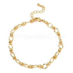 Браслеты из латунной цепочки для женщин BJEW-B153-01G