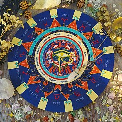 Плоские круглые резиновые маятниковые алтарные коврики PW-WGD34B2-01