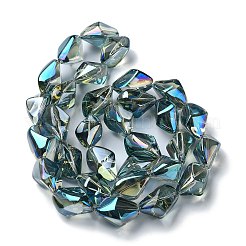 Placcare trasparente perle di vetro fili&nbsp;EGLA-E060-01A-FR05