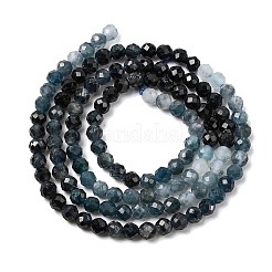 Бусы из натурального голубого турмалина G-G294-A02-3mm