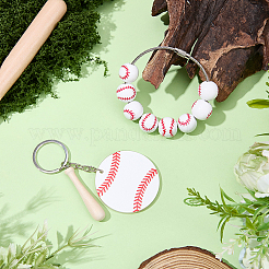 1 Stück Baseball-Holzanhänger&nbsp;FIND-BM0001-57B