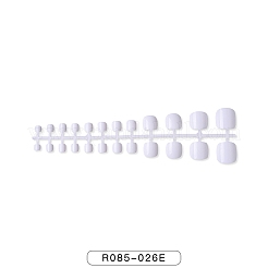 Однотонные пластиковые бесшовные накладные ногти&nbsp;MRMJ-R085-026E