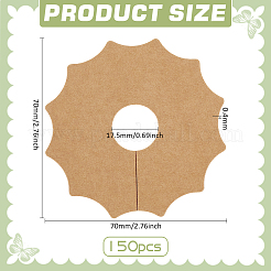 Weinglasanhänger aus Kraftpapier&nbsp;DIY-WH0888-147