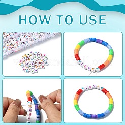 Набор для изготовления ожерелья из акрила и пластика с буквами и сердечками своими руками&nbsp;DIY-YW0008-41