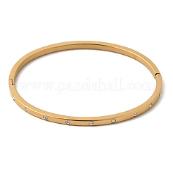 Шарнирные браслеты из нержавеющей стали 304 со стразами для женщин&nbsp;BJEW-D408-16G