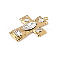 Подвески из нержавеющей стали 304 с кубическим цирконием&nbsp;STAS-Z182-07G-02