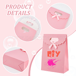 Прямоугольные бумажные подарочные пакеты CARB-WH0017-14A-01