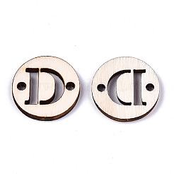 Необработанные соединители звеньев из натурального тополя WOOD-S045-140A-01D