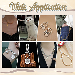 60 шт. 2-х цветные подвески из нержавеющей стали 304&nbsp;PALLOY-GA00040