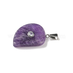 Резные подвески из натурального аметиста&nbsp;G-P599-04P-08