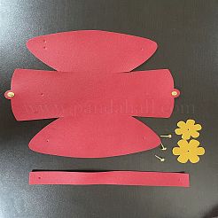 Складные сумки из искусственной кожи для свадебных цветов&nbsp;CON-WH0087-92B