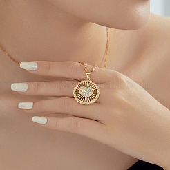 Изысканные полые латунные ожерелья с подвеской в виде сердца из прозрачного кубического циркония с микропаве HU9650-1