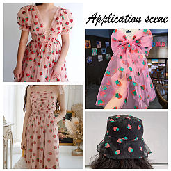 Кружевная отделка с вышивкой в сетку&nbsp;OCOR-WH0073-34B