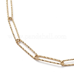 Ионное покрытие (ip) 304 нержавеющая сталь скрепка цепочка ожерелье для мужчин и женщин STAS-B039-01G