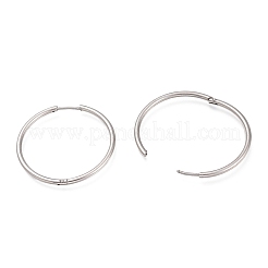 Серьги-кольца Huggie Hoop из нержавеющей стали 304 EJEW-L256-02G-P