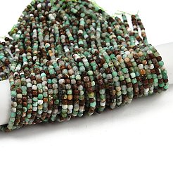 Натуральные хризопразные бисерные пряди G-RM2025425-B01-4x4mm