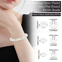 60шт 3 стильные латунные бусины KK-BBC0003-56S