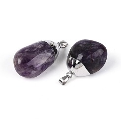 Подвески из натурального аметиста &nbsp;G-N360-05P-03