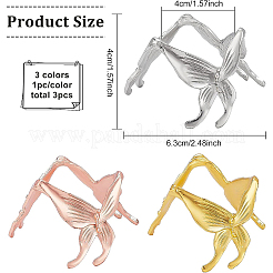 3 шт. 3 цвета бабочка хрустальный шар дисплей стенд сплав металлическое основание&nbsp;ODIS-BC0001-11