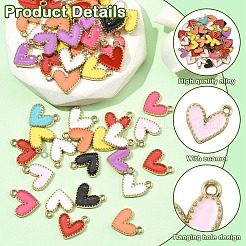 Подвески из эмали из сплава 50 шт.&nbsp;ENAM-YW0006-37