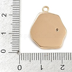 Латунная эмаль и натуральный жемчуг овальные с подвесками в виде цветка розы KK-K351-47G-02