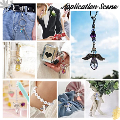 Ангел стеклянный кулон украшение HJEW-AB00697