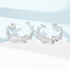 Boucles d'oreilles puces en acier inoxydable 304 pour femmes&nbsp;SA-CBA4160-25P