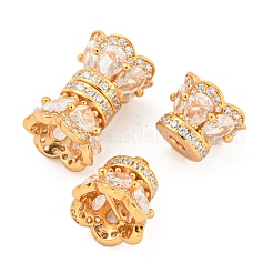 925 винтовая застежка из стерлингового серебра с микропаве и прозрачным фианитом. STER-U001-02G