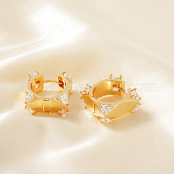 Латунные серьги квадратной обручем FS8780