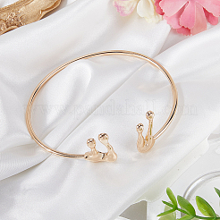 1шт. браслеты-манжеты из сплава для женщин&nbsp;AJEW-GF0010-92G-02