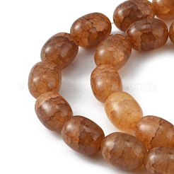 Nachgemachte gebrochene Jadeglasperlen&nbsp;GLAA-WH0032-05A