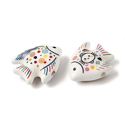 Perles de porcelaine à la main imprimés&nbsp;PR-CBAB8C6-02
