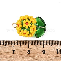 Pendentifs en perles de verre&nbsp;PALLOY-MZ01395-03