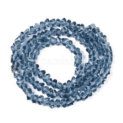 Abalorios de vidrio transparente hebras&nbsp;GLAA-N018-4mm-29