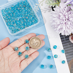 Светящиеся бусины лэмпворк из золота и песка ручной работы LAMP-NB0001-79A