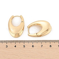 Латунь обруч серьги для женщин&nbsp;LS-EJEW-U041-04G