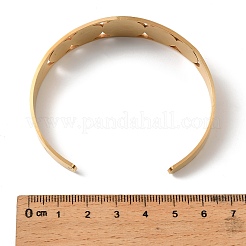 201 браслет-манжета из нержавеющей стали для женщин&nbsp;BJEW-F507-03G