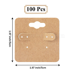 100шт бумажные серьги дисплей карты CDIS-DJ0001-15C