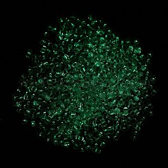 Cuentas de semillas de vidrio luminoso&nbsp;SEED-A033-07G
