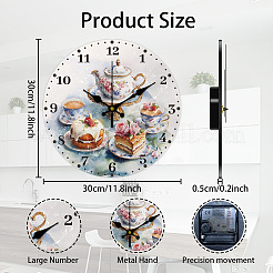 MDF-bedruckte Wanduhr&nbsp;HJEW-WH0058-028