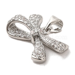 Латунные микропаве прозрачные подвески с фианитом&nbsp;FIND-Z041-06P